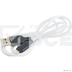 Кабель USB HOCO X90 Lightning/ 1m/ 2,4A/ Силикон/ White, фото 1