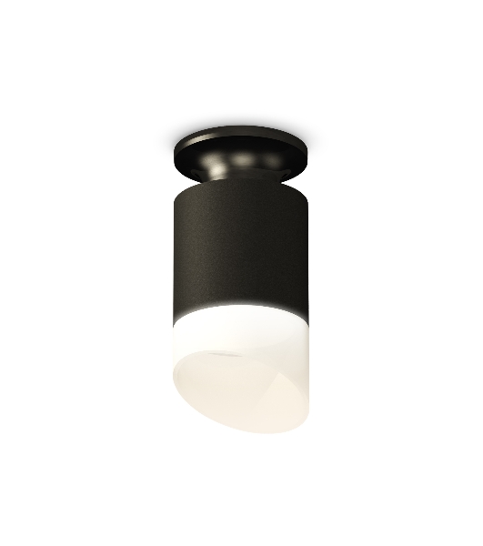 Светильник Ambrella Light XS6302112 SBK/PBK/FR черный песок/черный полированный/белый матовый MR16 GU5.3 (N6902, C6302, N6256)
