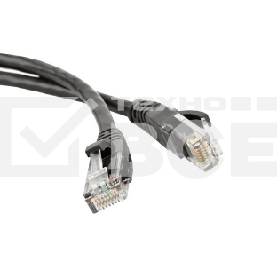 Патч-корд Lanmaster LSZH UTP кат.5e, 1.5 м, черный