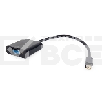Переходник miniDisplayPort - VGA, Cablexpert A-mDPM-VGAF-02, 20M/15F, длина 15см, черный, пакет, фото 1