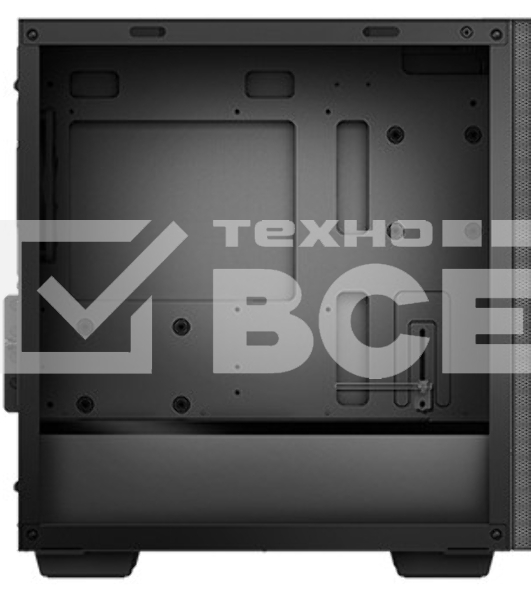 Компьютерный корпус Deepcool MACUBE 110 BK без БП, боковое окно (закаленное стекло), черный, mATX