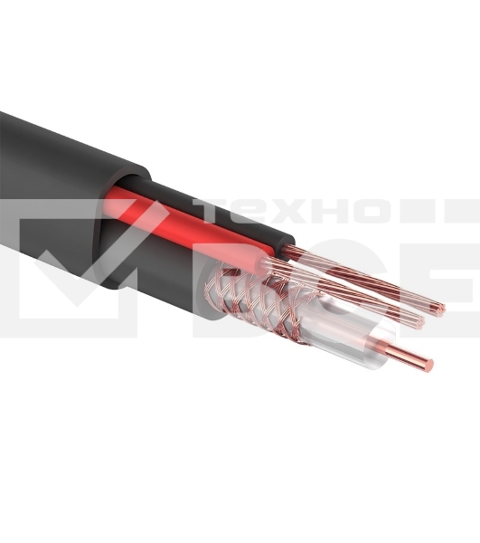 Кабель КВК-П-2 +2x0,50 мм² (Cu/Cu) черный (бухта 200 м) PROconnect