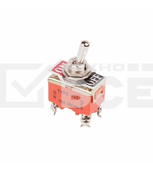 Тумблер 250V 15А (4c) ON-OFF двухполюсный(KN-201)Rexant (в упак. 1шт.)