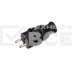 Вилка прямая влагозащищенная, с/з, 16 А, IP44 каучук Rexant, фото6
