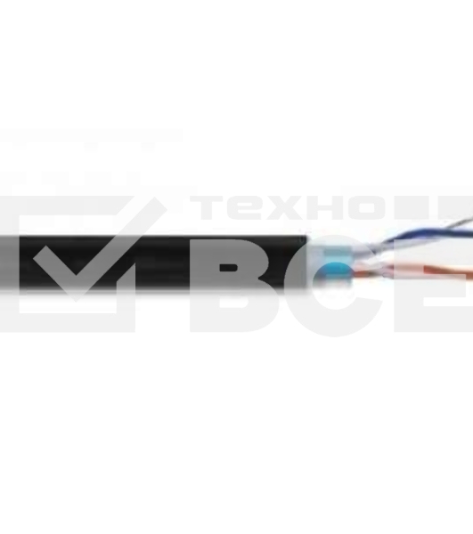 Кабель витая пара U/UTP кат.5E 2х2х24AWG solid CCA PVC сер. (м) PROCONNECT 01-0022-3
