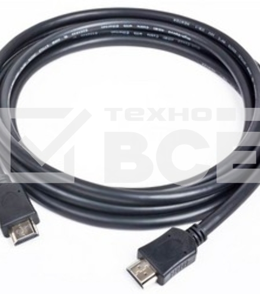 Кабель Cablexpert HDMI CC-HDMI4-15, 19M/19M, v2.0, медь, позол.разъемы, экран, 4.5м, черный, пакет