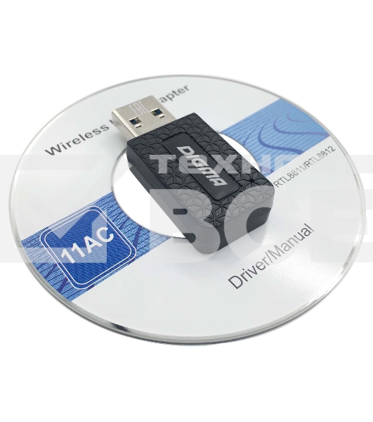 Сетевой адаптер WiFi Digma DWA-AC1300C AC1300 USB 3.0 (ант.внутр.) 1ант. (упак.:1шт)