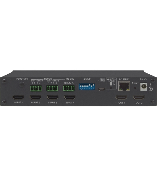 Матричный коммутатор 4х2 HDMI 4K/60 (4:4:4) с HDCP 1.4/2.2, HDR и EDID 4x2 4K HDR HDMI HDCP 2.2 Matrix Switcher