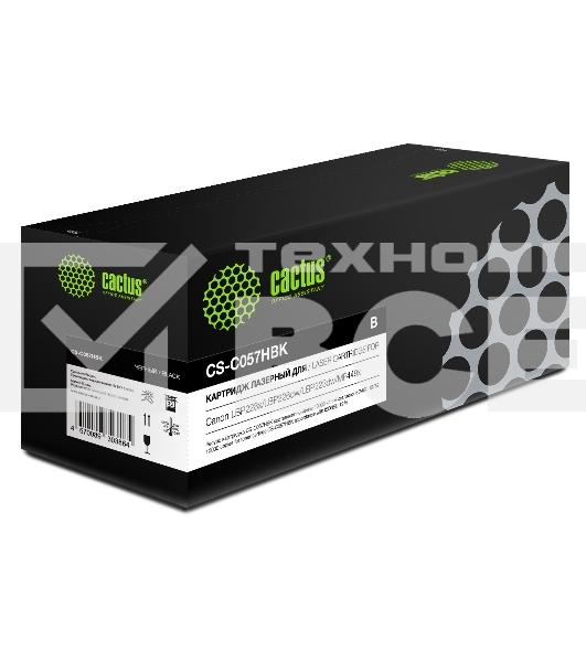 Картридж лазерный Cactus CS-C057HBK черный (10000 стр.) для Canon LBP228x/LBP226dw/LBP223dw/MF449x/MF446x/MF445dw
