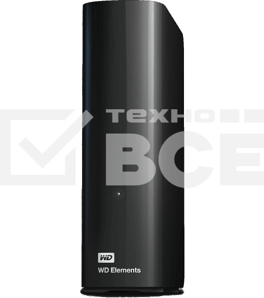 Внешний HDD 3.5' Western Digital Elements Desktop, 16TB, USB 3.2 Gen 1 Type-A, 5400 rpm, черный
