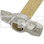 Молоток Россия слесарный,500 г,круглый боек,деревянная ручка 10240, фото 1