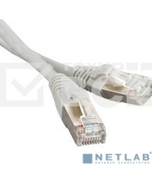 Патч-корд Hyperline F/UTP, экранированный, Cat.6, LSZH, 1.5 м, серый PC-LPM-STP-RJ45-RJ45-C6-1.5M-LSZH-GY