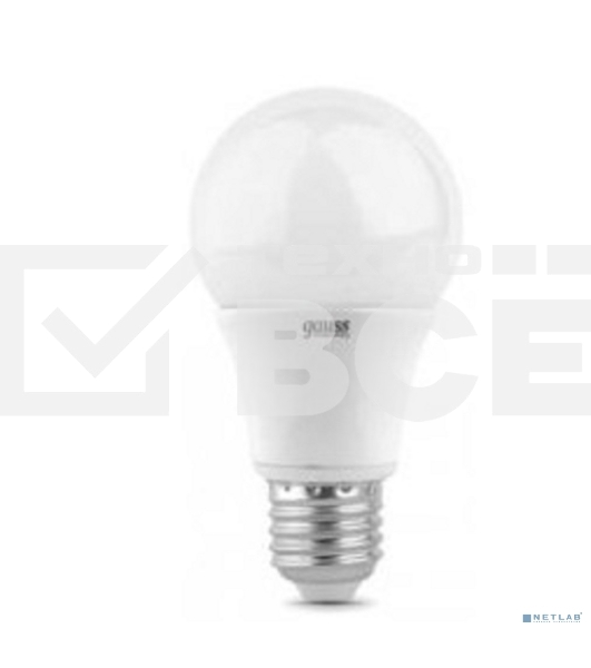 Лампа светодиодная GAUSS Elementary 23220LED A60 E27 10W 4100K 1/40
