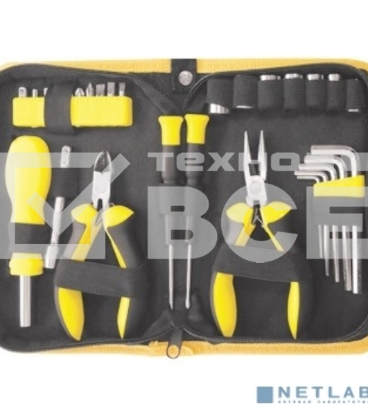 Наборы инструмента FIT 65137 29 шт. (отвертки, биты, ключи HEX, пассатижи)