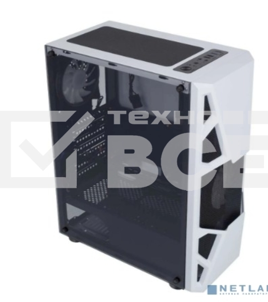 Компьютерный корпус AeroCool / Formula CL-3303W RGB белый без БП ATX 6x120mm 2xUSB2.0 1xUSB3.0 audio bott PSU