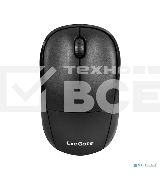 Мышь беспроводная ExeGate Professional Standard SR-9065 черный, 1000 dpi, радиоканал, USB, кнопки - 3