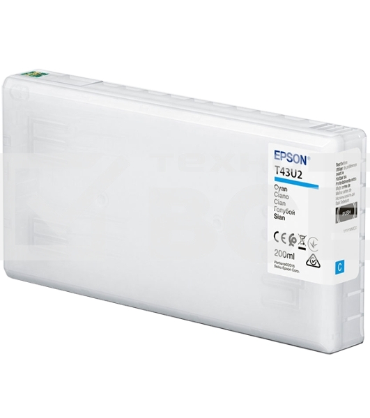 Картридж струйный Epson T43U (C13T43U240) голубой (200 мл) для SureLab SL-D800