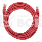 Патч-корд U/UTP, CAT 5e, RJ45-RJ45, 26AWG, ZH нг(А)-HF, красный, 5м  Rexant, фото2
