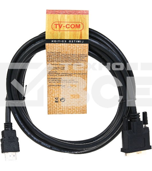 Кабель HDMI-DVI 3M LCG135E-3M TV-COM