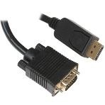 Кабель DisplayPort->VGA Cablexpert CCP-DPM-VGAM-10, 3м, 20M/15M, черный, экран, пакет, фото7