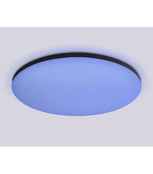 Умный светодиодный светильник FZ2005 BK черный IP54 25W 3000K-6500K+RGB Wi-Fi Алиса/Tuya/Smart Home/Alexa D370*55 (ПДУ ИК)