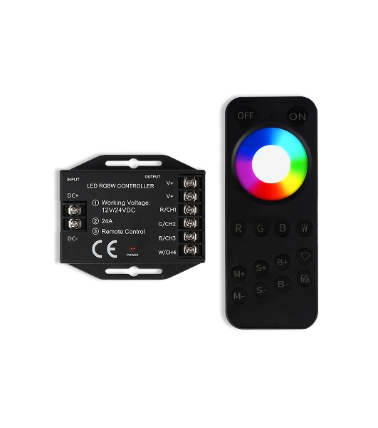 Контроллер GS11461 RGBW 24A 12V 288W/ 24V 576W (ПДУ Радио 2.4G AAA)