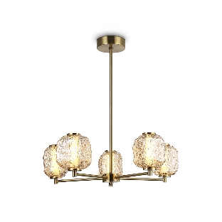 Светильник Ambrella light LH30104/5 SB/TI бронза/янтарь 27W 3000K D660*700