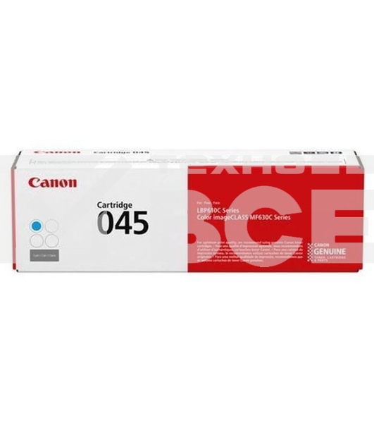 Картридж лазерный Canon 045C голубой, 1300 стр., для i-SENSYS MF631/633/635, LBP611