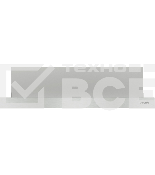 Встраиваемая вытяжка Gorenje TH62E4X, ширина 60 см, механическое управление, отвод и рециркуляция, 450 м3/ч, нержавеющая сталь