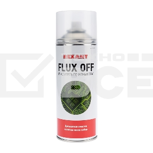 Очиститель печатных плат FLUX OFF, Rexant, 400 мл, аэрозоль