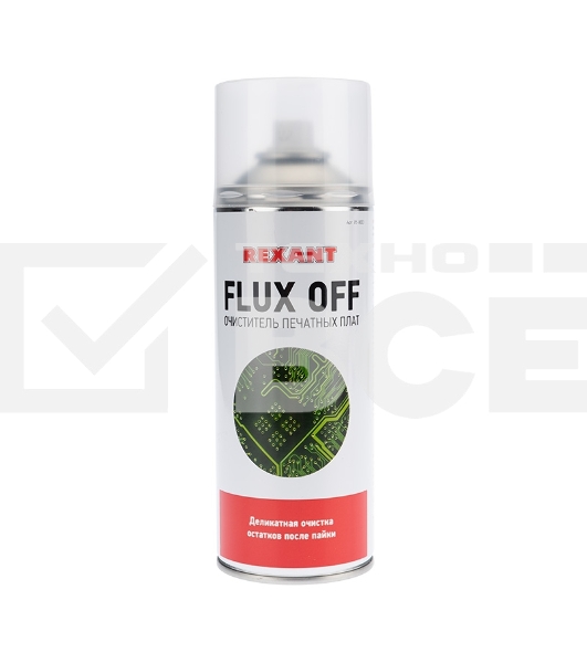 Очиститель печатных плат FLUX OFF, Rexant, 400 мл, аэрозоль