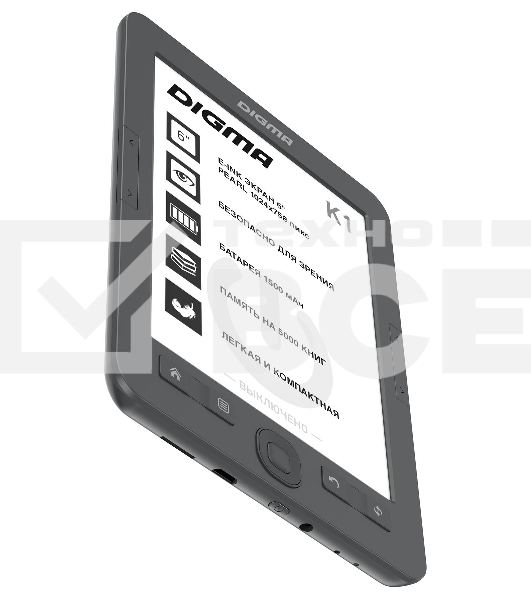 Электронная книга Digma K1 6