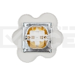 Розетка одноместная KRANZ HAPPY Яичница скрытой установки, с заземлением и защитными шторками, желтая/белая, фото3