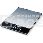 Весы кухонные Beurer KS34 XL макс.вес:15кг нержавеющая сталь, фото 1