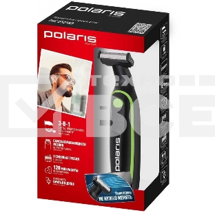 Машинка для стрижки Polaris PHC 0303RB черный/лайм 240Вт