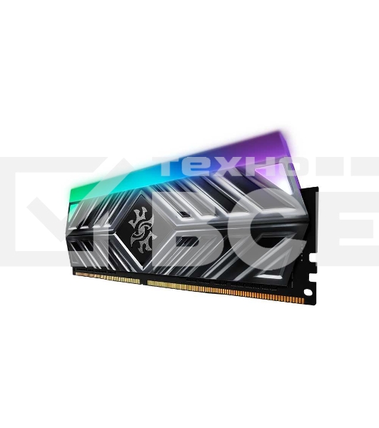Оперативная память XPG Spectrix D41 RGB, 16GB (2x8GB), DDR4, 3200MHz, CL16, UDIMM, с радиатором, RGB, серый