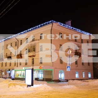 Гирлянда Айсикл (Бахрома) светодиодная 5х0,7 м, 152 LED, черный провод каучук, белое свечение NEON-NIGHT