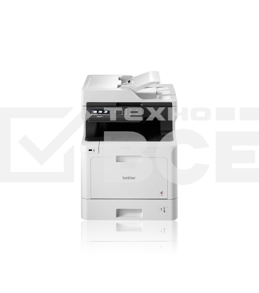 МФУ лазерное Brother DCP-L8410CDW, P/C/S, цветной, А4, 31 стр/мин, 512 Мб, Duplex, ADF50, GigaLAN, WiFi, USB, старт.картриджи 3000/1800 стр.