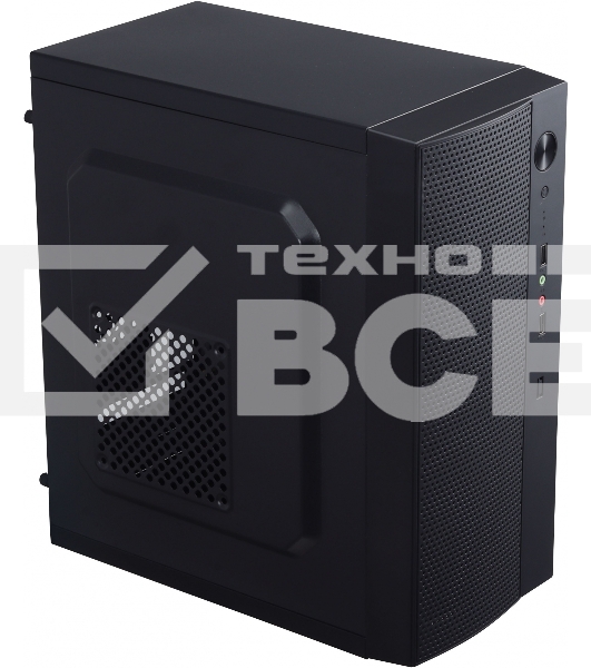Компьютерный корпус Accord ENTRY ACC-242B черный без БП mATX 2xUSB2.0 audio