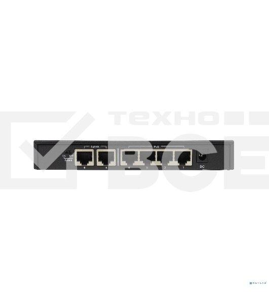 Неуправляемый PoE-коммутатор ORIGO OS1206P/60W/A1A 4x100Base-TX PoE+, 2x100Base-TX, PoE-бюджет 60 Вт, корпус металл