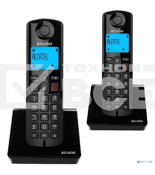 Радиотелефон ALCATEL S230 DUO RU черный