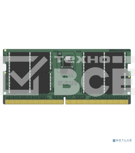Оперативная память Kingston ValueRAM, DDR5, 32GB (1x32GB), 5600MHz, CL46, SO-DIMM