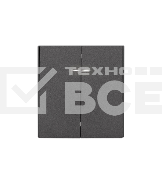 Выключатель STRONG 2 кл с подсветкой 10А с/у графит Kranz KR-78-0714-6