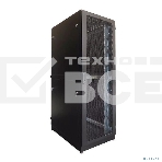 Шкаф серверный напольный 42U (800 1000) двойные перфорированные двери 2 шт., черный, фото9