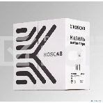 Кабель витая пара KOSCAB КОС-IN-UTP4-5e-PVC-GY U/UTP 5e 4 пары одножильный медь 305м внутренний PVC серый, фото 1