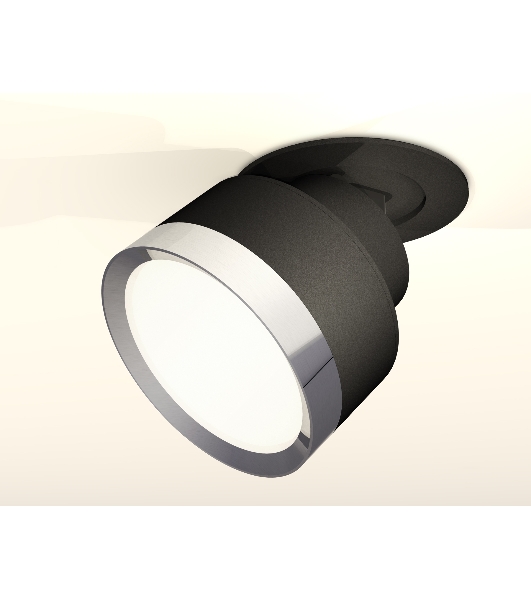 Светильник Ambrella Light XM8102501 SBK/PSL черный песок/серебро полированное GX53 (A2242, A2106, C8102, N8118)