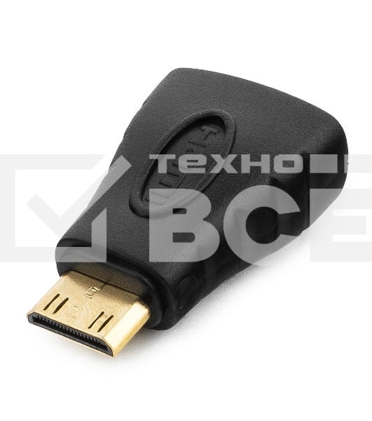 Переходник Gembird Переходник HDMI-miniHDMI 19F/19M, золотые разъемы, пакет A-HDMI-FC