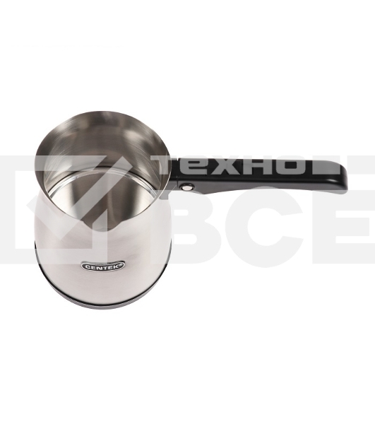 Электрическая турка Centek CT-1099 SS серебристый, исп. кофе -  молотый, 0.5 л, 480 Вт