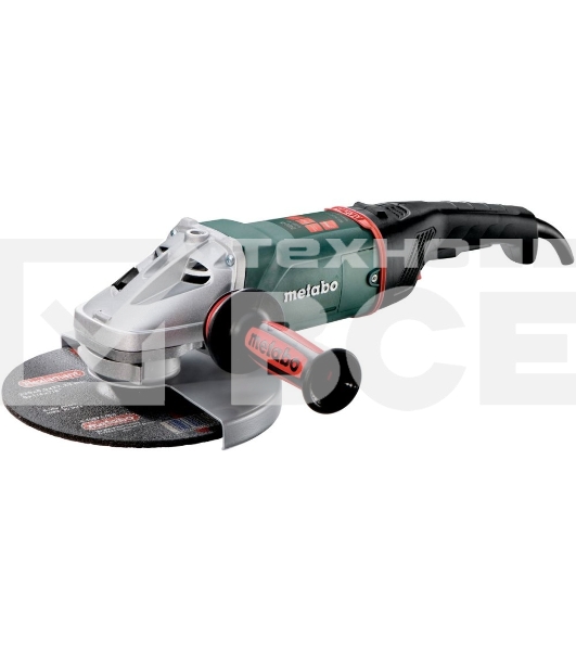 Шлифовальные машины Metabo WE 24-230 MVT 606469000 шлифмашина угловая { 2400вт, 230мм, защита,авибр,пов.рукоятка, 6600 об/мин, кейс, вес 5.8 кг }