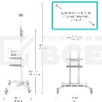 Стойка для телевизора с кронштейном ONKRON TS1881 50